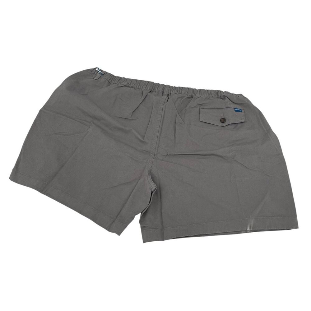 Men's Flat Front Gray Shorts - Picture 4 of 10